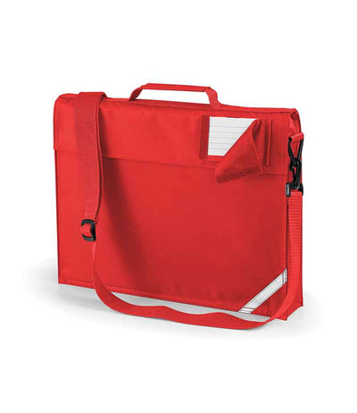 Quadra Junior Book Bag with Strap - Bright Red