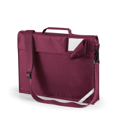 Quadra Junior Book Bag with Strap - Burgundy