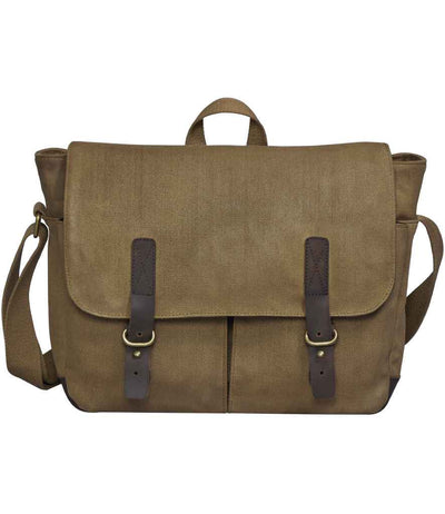 Quadra Heritage Waxed Canvas Messenger Bag - Desert Sand
