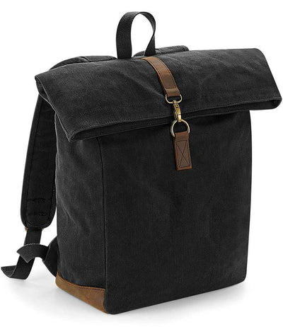 Quadra Heritage Waxed Canvas Backpack - Black