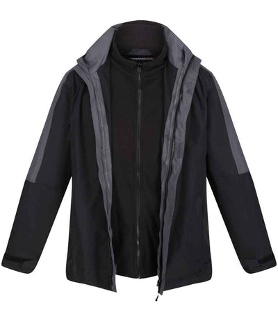 Regatta Defender III 3-in-1 Jacket - Black/Seal Grey