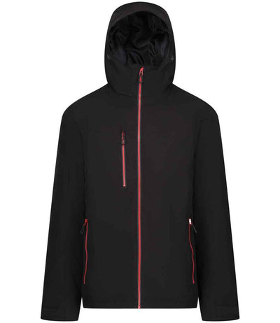 Regatta Navigate Waterproof Insulated Jacket - Black/Classic Red