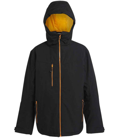 Regatta Navigate Waterproof Insulated Jacket - Black/Orange Pop