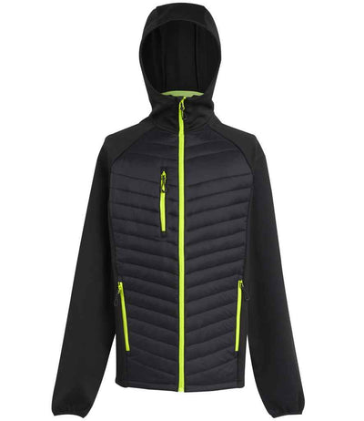 Regatta Navigate Hybrid Jacket - Black/Lime Green