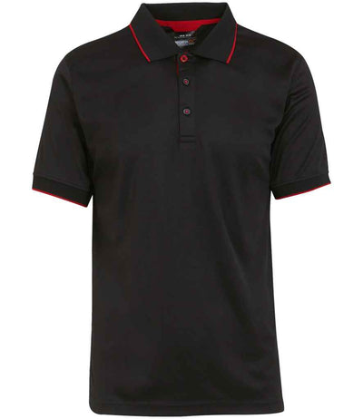 Regatta Navigate Polo Shirt - Black/Classic Red