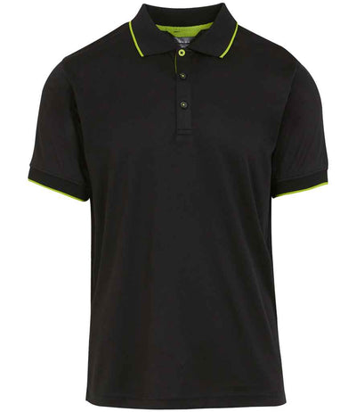 Regatta Navigate Polo Shirt - Black/Lime Green