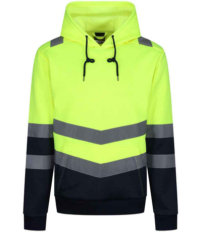 Regatta High Visibility Pro Overhead Hoodie - Yellow/Navy