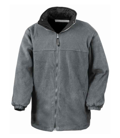 Result Fleece Lined StormDri 4000 Waterproof Jacket - Black/Grey
