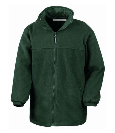 Result Fleece Lined StormDri 4000 Waterproof Jacket - Bottle Green/Bottle Green