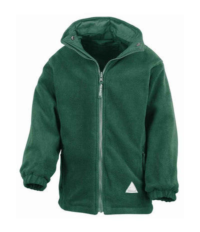 Result Kids/Youths Fleece Lined StormDri 4000 Jacket - Bottle Green/Bottle Green