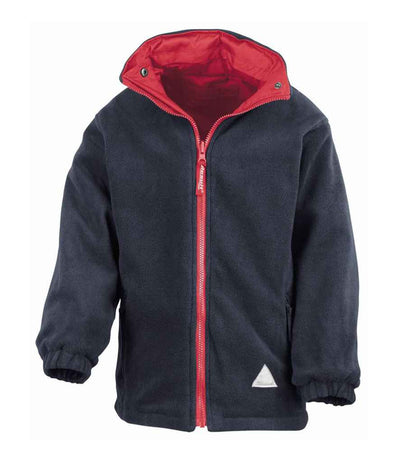 Result Kids/Youths Fleece Lined StormDri 4000 Jacket - Red/Navy