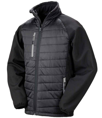 Result Recycled Compass Padded Jacket - Black/Grey