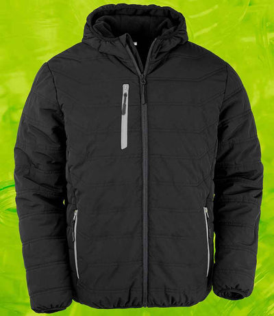 Result Recycled Compass Padded Winter Jacket - Black/Grey