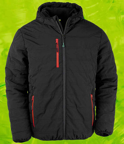 Result Recycled Compass Padded Winter Jacket - Black/Red