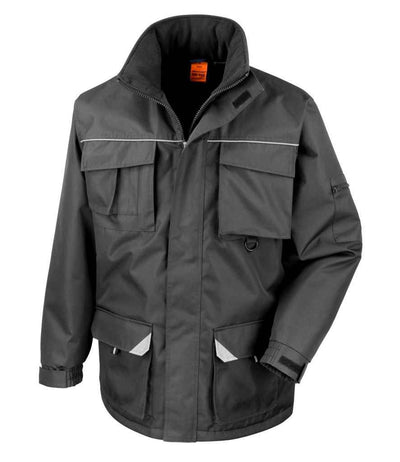 Result Work-Guard Sabre Long Coat - Black
