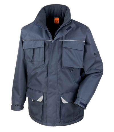 Result Work-Guard Sabre Long Coat - Navy