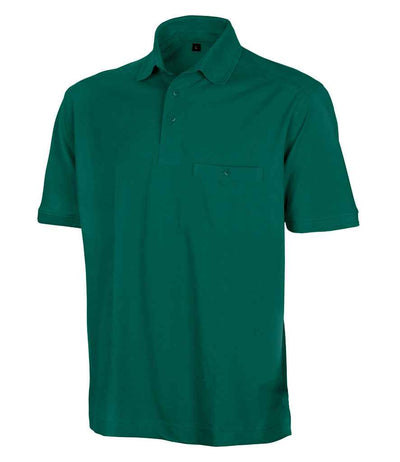 Result Work-Guard Apex Pocket Piqué Polo Shirt - Bottle Green