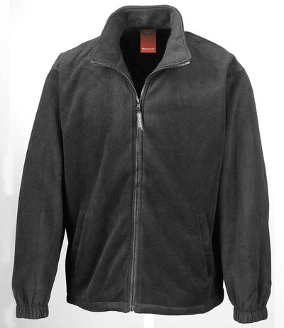 Result 3-in-1 Waterproof Zip and Clip Fleece Lined Jacket - Black/Black