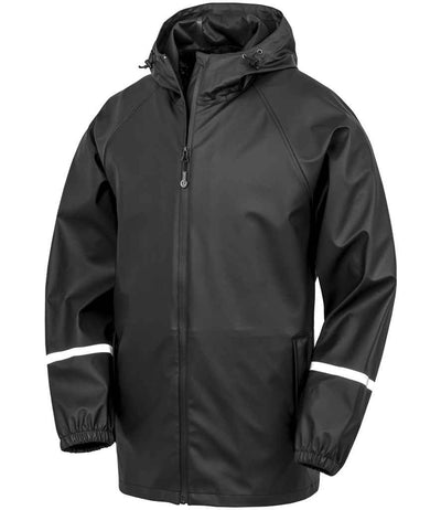 Result Recycled Prism PU Waterproof Jacket - Black