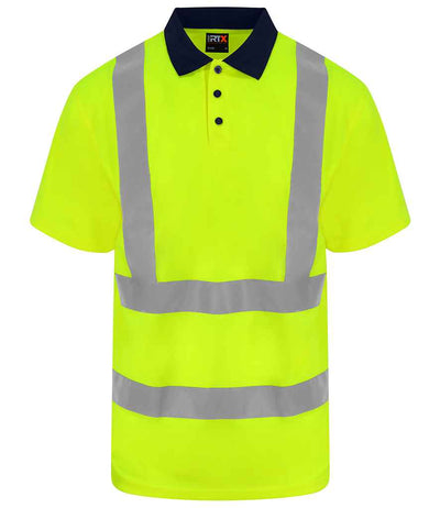 Pro RTX High Visibility Polo Shirt - Yellow/Navy