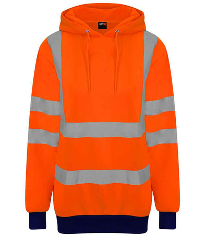 Pro RTX High Visibility Two Tone Hoodie - Orange/Navy