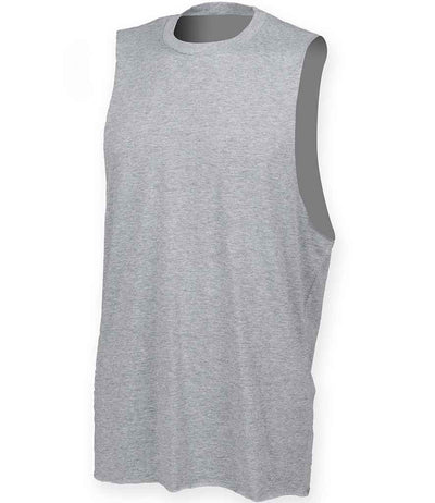 SF Clothing High Neck Vest - Heather Grey