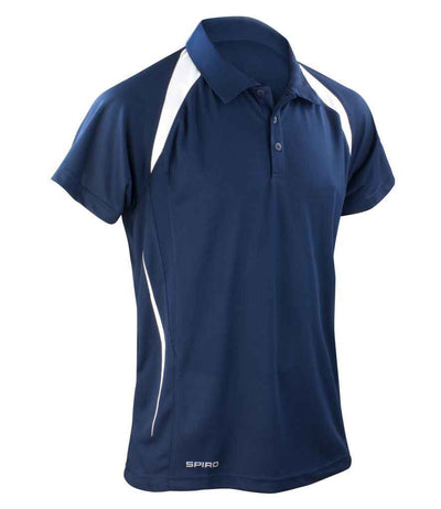 Spiro Team Spirit Polo Shirt - Navy/White