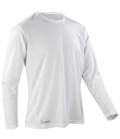 Spiro Performance Long Sleeve T-Shirt - White