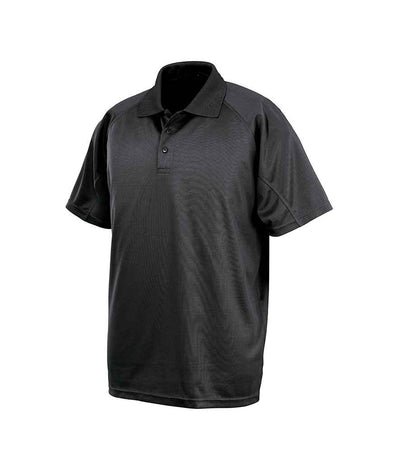 Spiro Impact Performance Aircool Polo Shirt - Black