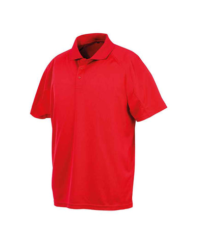 Spiro Impact Performance Aircool Polo Shirt - Red