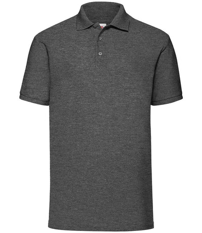 Fruit of the Loom Poly/Cotton Piqué Polo Shirt - Dark Heather