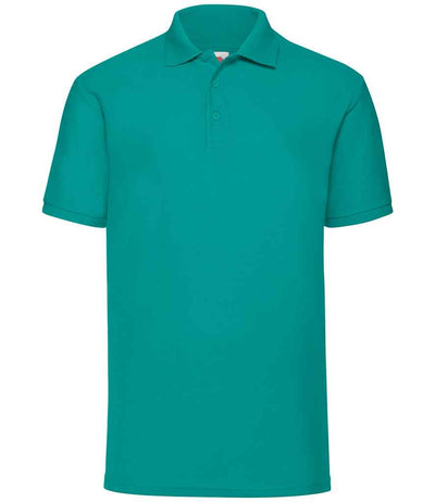 Fruit of the Loom Poly/Cotton Piqué Polo Shirt - Emerald