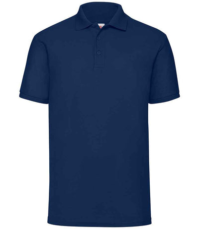 Fruit of the Loom Poly/Cotton Piqué Polo Shirt - Navy