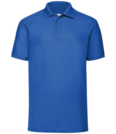 Fruit of the Loom Poly/Cotton Piqué Polo Shirt - Royal Blue
