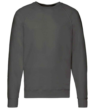 Fruit of the Loom Lightweight Raglan Sweatshirt - Light Graphite