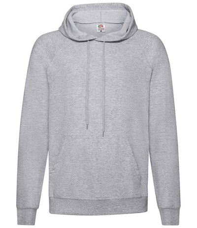 Fruit of the Loom Lightweight Hooded Sweatshirt - Heather Grey