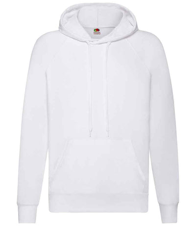 Fruit of the Loom Lightweight Hooded Sweatshirt - White