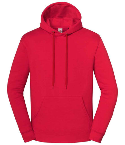 Fruit of the Loom Iconic Premium Hooded Sweatshirt - Red