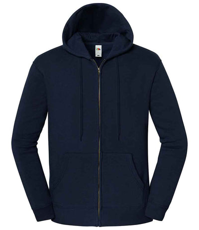 Fruit of the Loom Iconic Premium Hooded Sweat Jacket - Deep Navy