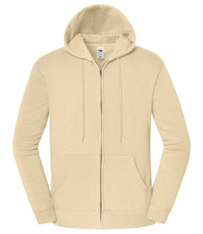 Fruit of the Loom Iconic Premium Hooded Sweat Jacket - Desert Sand