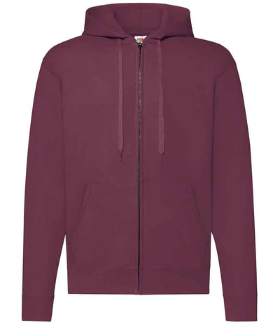 Fruit of the Loom Classic Zip Hooded Sweatshirt - Burgundy