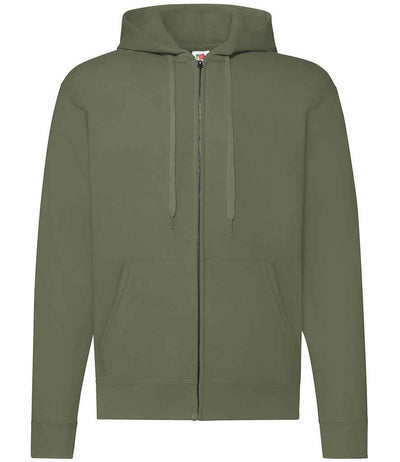 Fruit of the Loom Classic Zip Hooded Sweatshirt - Classic Olive