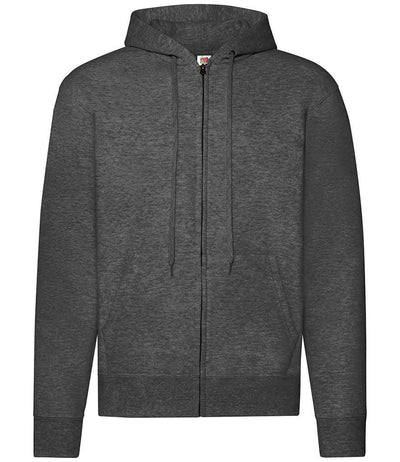 Fruit of the Loom Classic Zip Hooded Sweatshirt - Dark Heather