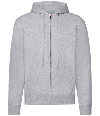 Fruit of the Loom Classic Zip Hooded Sweatshirt - Heather Grey