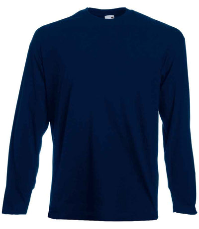 Fruit of the Loom Long Sleeve Value T-Shirt - Deep Navy