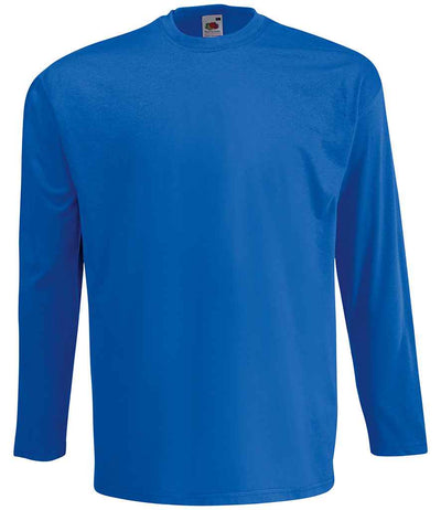 Fruit of the Loom Long Sleeve Value T-Shirt - Royal Blue
