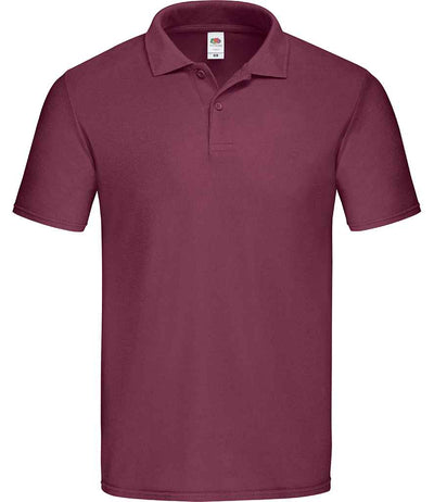 Fruit of the Loom Original Piqué Polo Shirt - Burgundy