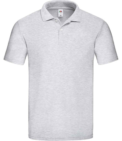 Fruit of the Loom Original Piqué Polo Shirt - Heather Grey