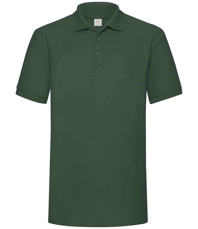 Fruit of the Loom Heavy Poly/Cotton Piqué Polo Shirt - Bottle Green