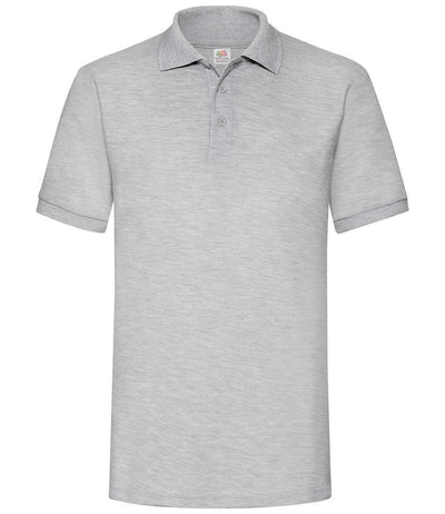 Fruit of the Loom Heavy Poly/Cotton Piqué Polo Shirt - Heather Grey
